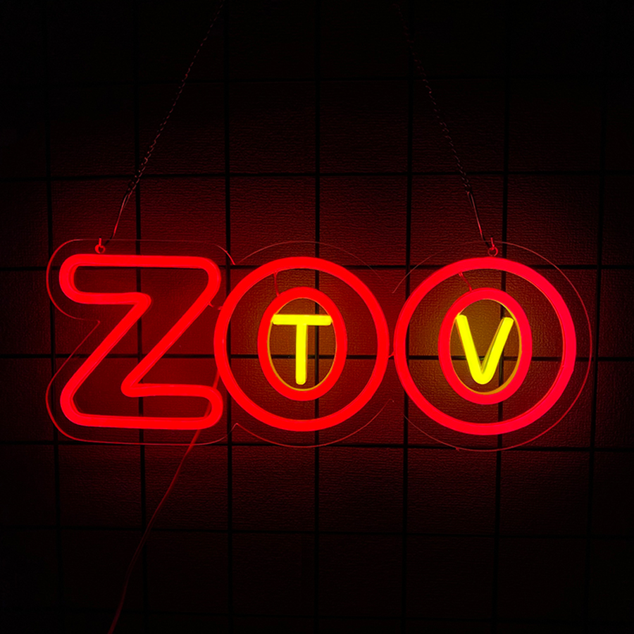 Zoo Party Games - Zoo Tv Neon Tabelası, Led Harfli