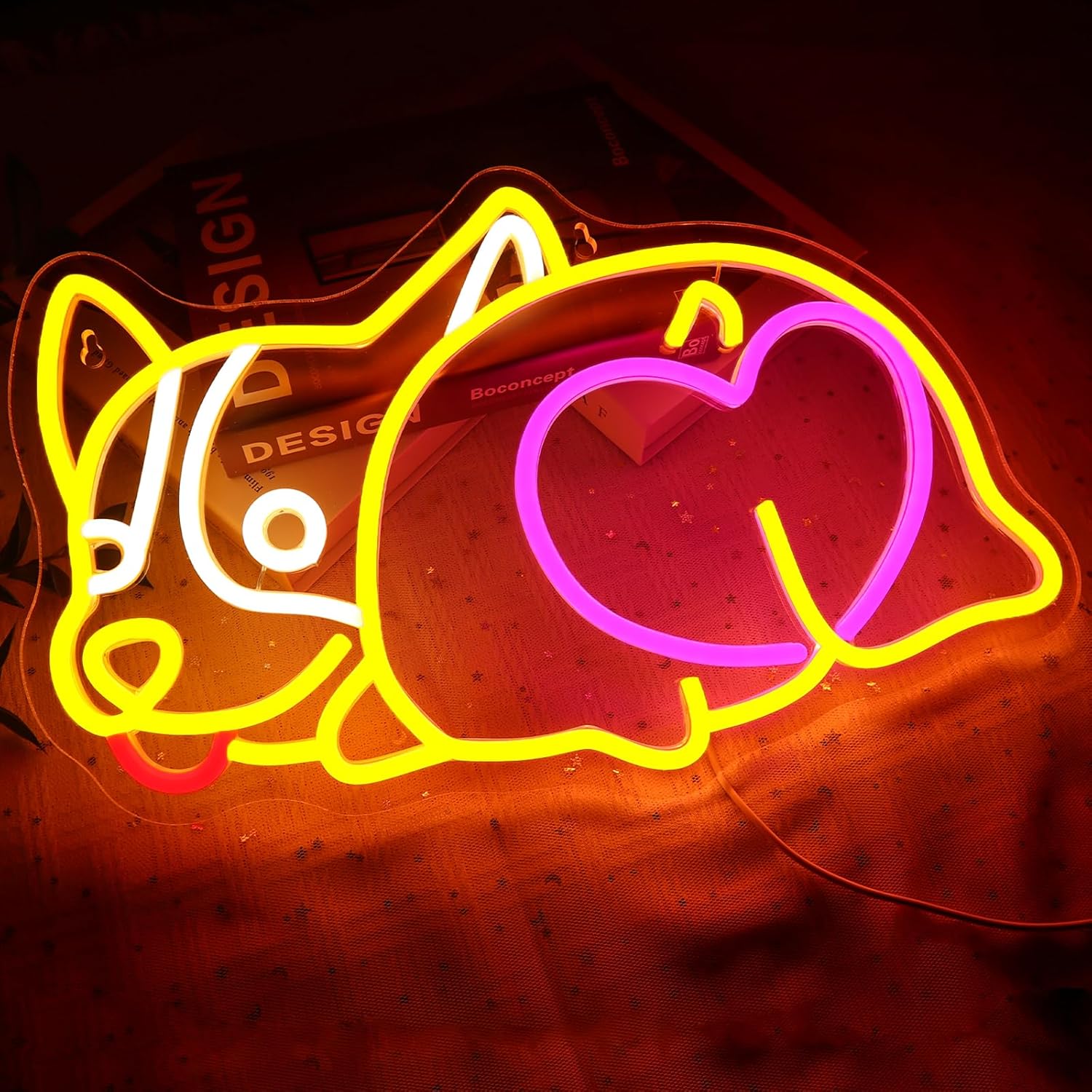 Corgi Köpek Neon Tabela USB Gü - Zoo Party Games incelemesi ve fiyatı
